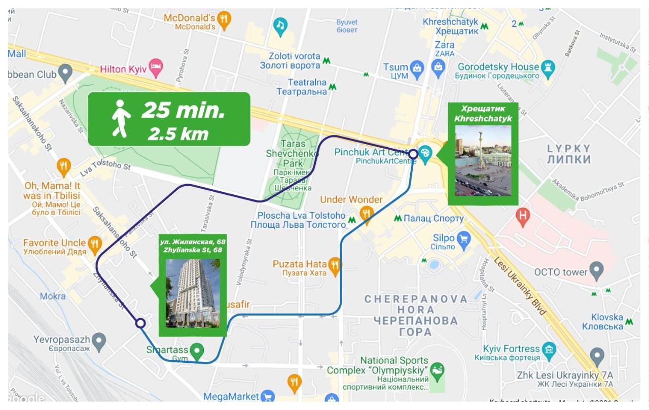 Petrovdom Ж38 In Luxury Apartments At 68 Zhylyanska Street,38 Perlyna Kyjev Exteriér fotografie